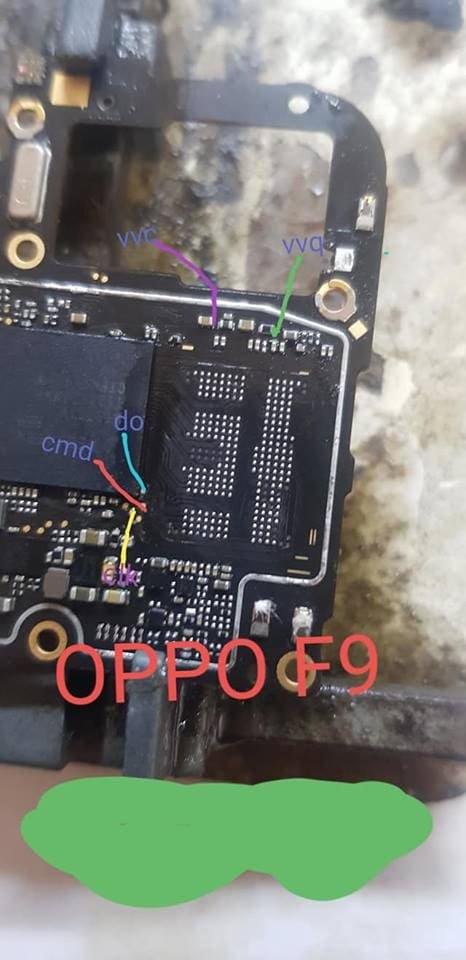 Oppo F9 Test Point / EDL Point